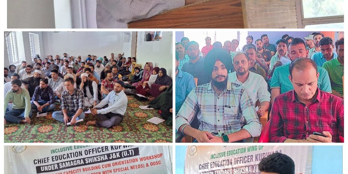 CEO Kupwara organized  Capacity Building orientation cum training program of teachers from  Zones Tangdar & Chamkote for identification of Children with Special Needs