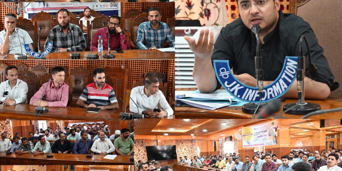 DEO Shopian chairs meeting on 2nd Special Summary Revision of Electoral Rolls, 2024