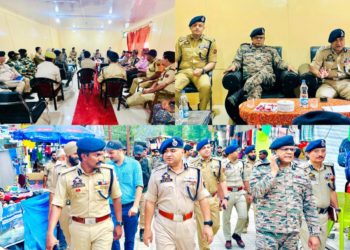 IGP Kashmir Chairs Joint Security Review Meeting at Nunwan Base Camp, Pahalgam