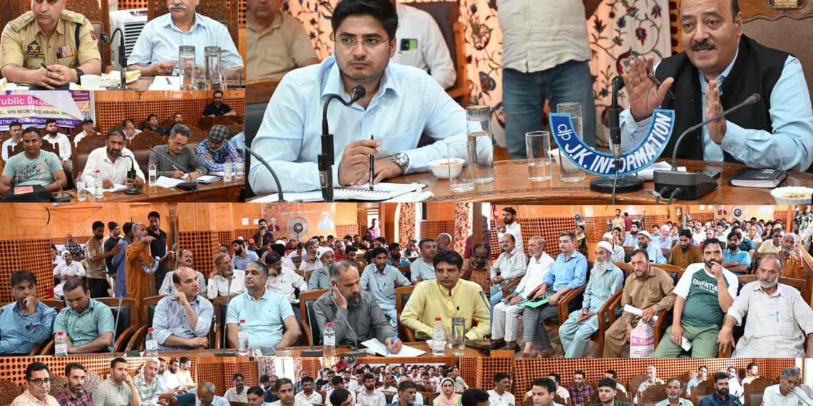 Sheikh Fayaz convenes public outreach program at Shopian