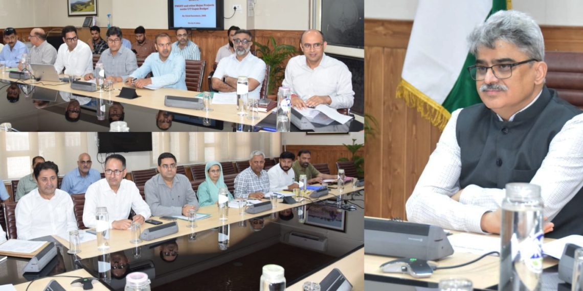 CS stresses for timely completion of roads projects across J&K