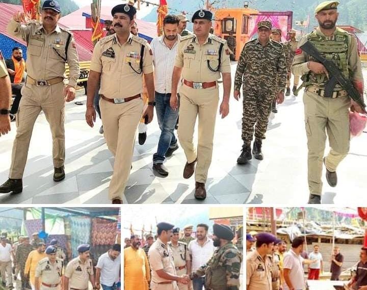 DIG OF POLICE, DKR RANGE VISITED DISTRICT KISHTWAR TO REVIEW SECURITY ARRANGEMENTS FOR ANNUAL SHRI MACHAIL MATA YATRA-2024