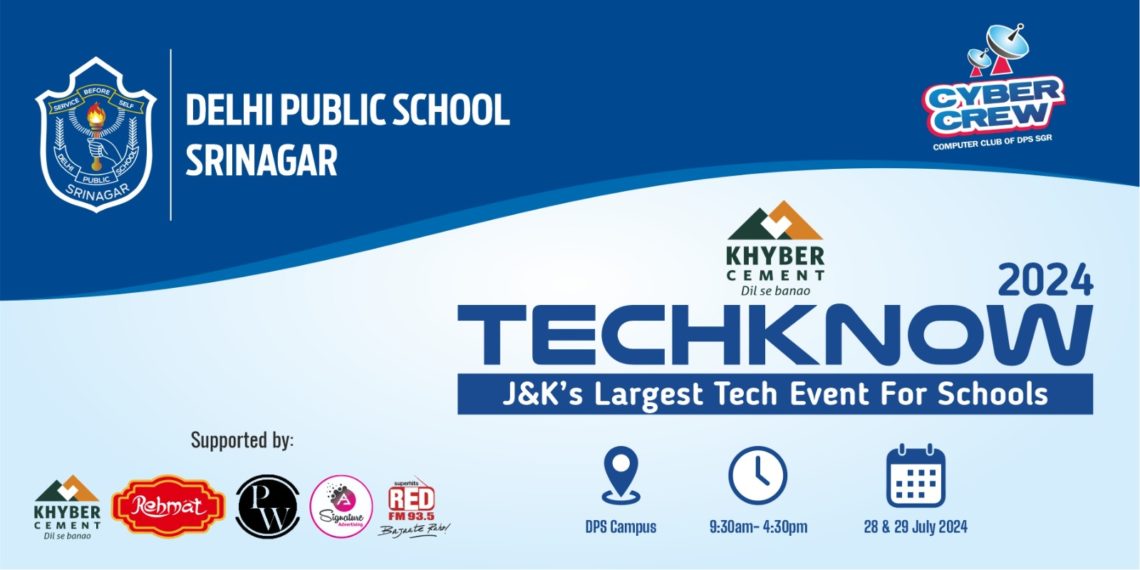 Annual tech event TechKnow 2024 to be held at DPS Srinagar
