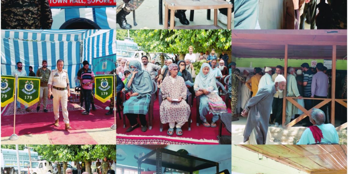 CRPF 179 BN  Organises FREE MEDICAL CAMP at Govt Middle School Gund-Brath Sopore,Scores of local people along with Elderly and women participated in the Camp