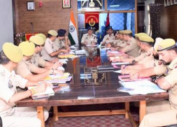 SSP KISHTWAR CONDUCTS CRIME AND SECURITY REVIEW MEETING IN VIEW OF ONGOING SHRI MACHAIL MATA YATRA-2024
