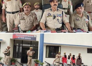 Bike lifter gang busted by Rajouri Police; 15 Motorcycles worth 25 Lacs Recovered