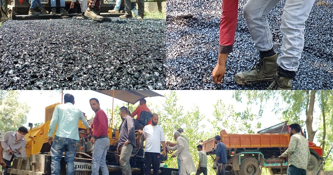 First Time Macdamization work Started On Domkhan To Rakhi Asham Road In Bandipora, locals expressed gratitude over Former MC Chairman Sumbal.