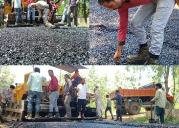 First Time Macdamization work Started On Domkhan To Rakhi Asham Road In Bandipora, locals expressed gratitude over Former MC Chairman Sumbal.