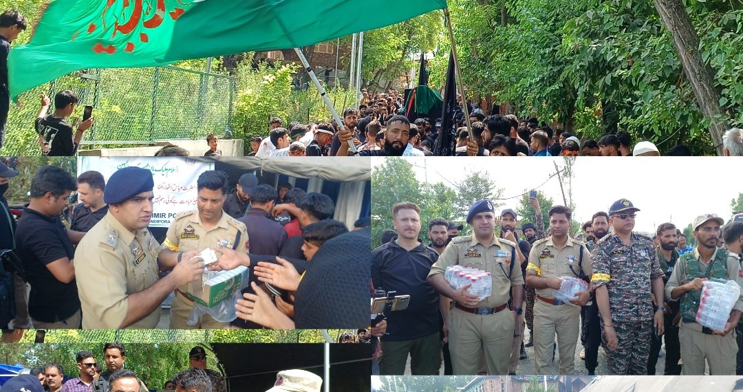 DC Bandipora Along With SSP Bandipora Participated Ashura Procession In Sumbal Bandipora