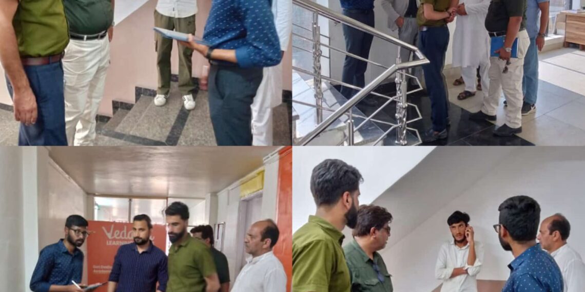 Srinagar Admin launches safety inspection of coaching centres across City for safety of students