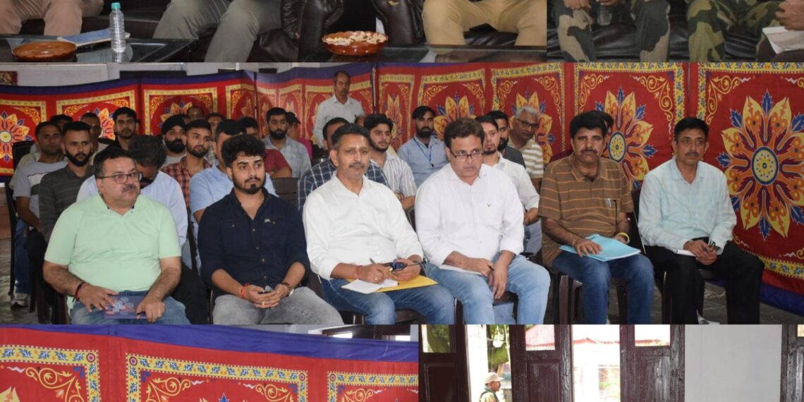 DC Poonch, Yasin M.Choudhary (IAS) review arrangements for Smooth Conduct of Shri Buddha Amarnath Ji Yatra-2024