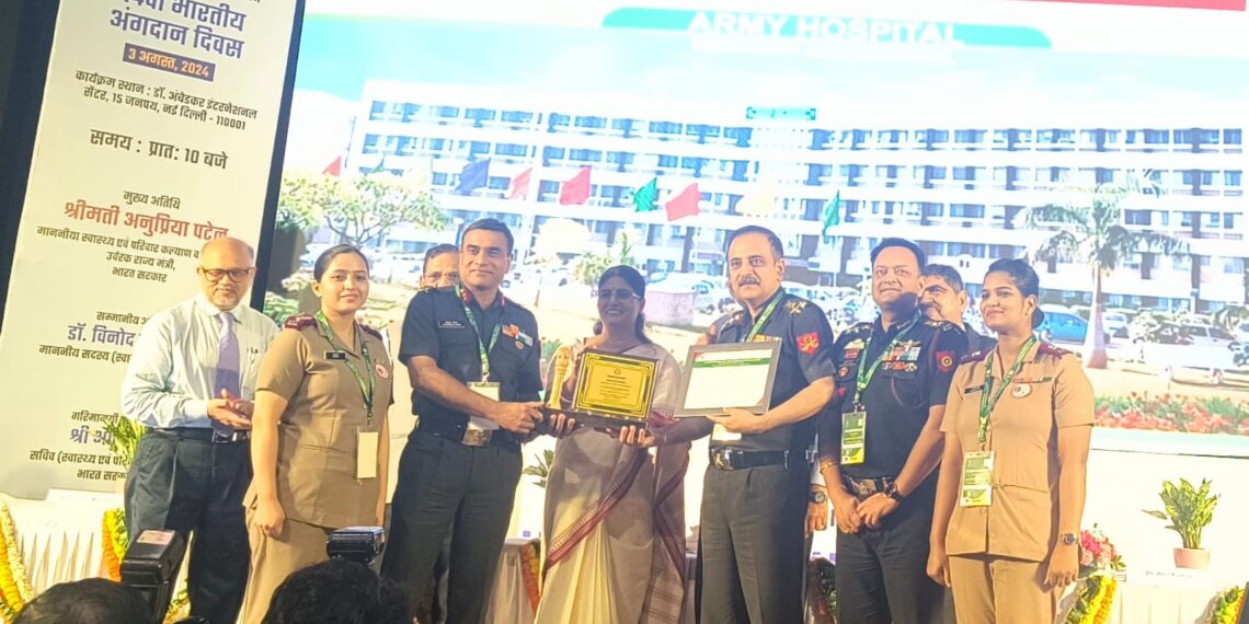 INDIAN ARMY’S WESTERN COMMAND HOSPITAL AWARDED ‘BEST EMERGING NATIONAL TRANSPLANT RETRIEVAL HOSPITAL’