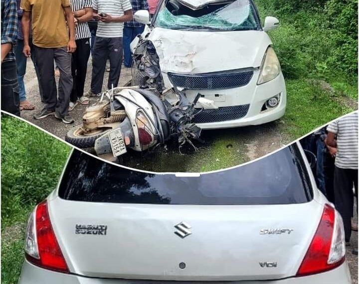 Scooty rider and pillion rider died in Pouni-Bhambla road Accident