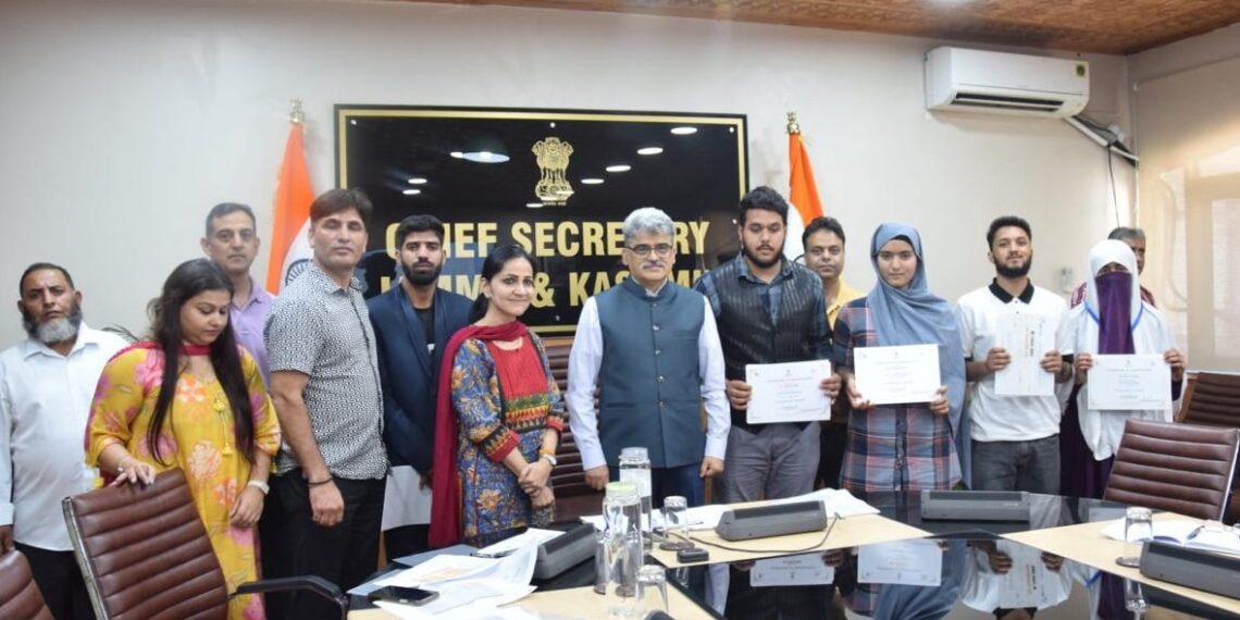 CS felicitates Intl Yoga Day contest winners Also reviews functioning of the IT Department