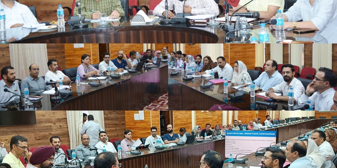DDC Doda chairs review meeting of Rastriya Bal Swasthaya Karyakaram