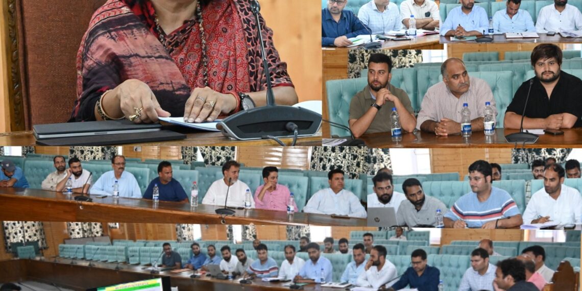 Dr. Rashmi Singh reviews progress of ongoing 2nd SSR in Kulgam