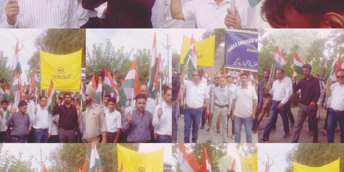 Amidst patriotic fervor, mega Tiranga Rally held in Bomai Zaingeer