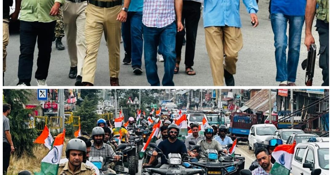 Police organises Tiranga rallies in Baramulla, Handwara