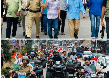 Police organises Tiranga rallies in Baramulla, Handwara