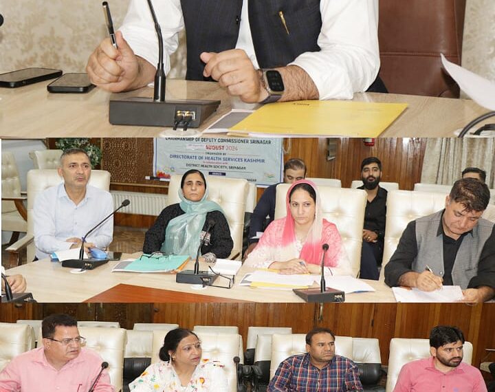 DC Srinagar chairs District Level Implementation Committee (DLIC) meet on HADP