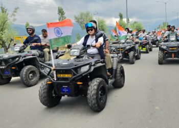 Independence Day Celebrations: DC Baramulla leads ATV Tiranga Rally from Tangmarg to Kunzer