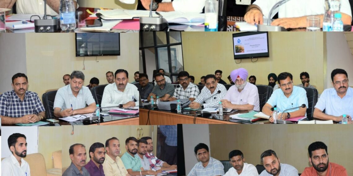 Deputy Commissioner Poonch,Yasin.M.Choudhary (IAS) review JAL Jeevan Mission in Poonch