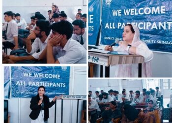 DLSA Srinagar organizes Awareness programme on Anti-ragging laws & Drug abuse at S.P HSS