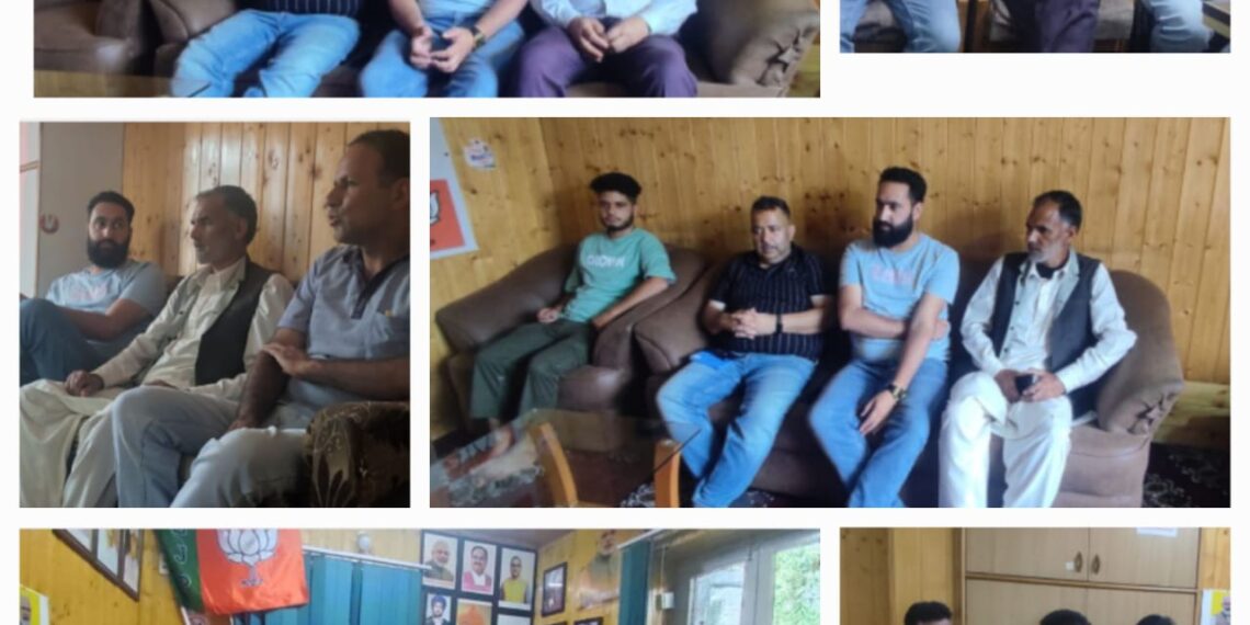BJP Holds Meeting for Ganderbal in Central Kashmir Ahead of Assembly Elections