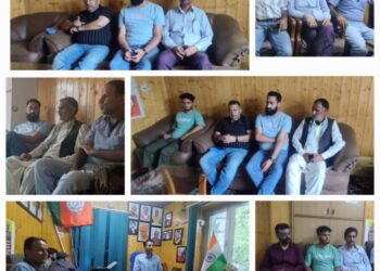 BJP Holds Meeting for Ganderbal in Central Kashmir Ahead of Assembly Elections