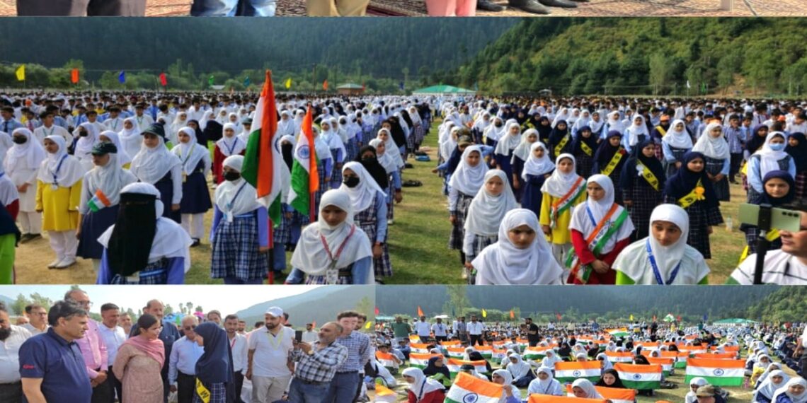 Patriotic fervor grips Kupwara as over 10,000 people participate in massive Tiranga Mela ahead of Independence Day.