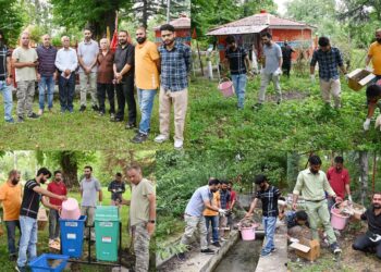 Swachhta Pakhwada: Information Department Shopian conducts Special Sanitation Drive at Kapal Mochan