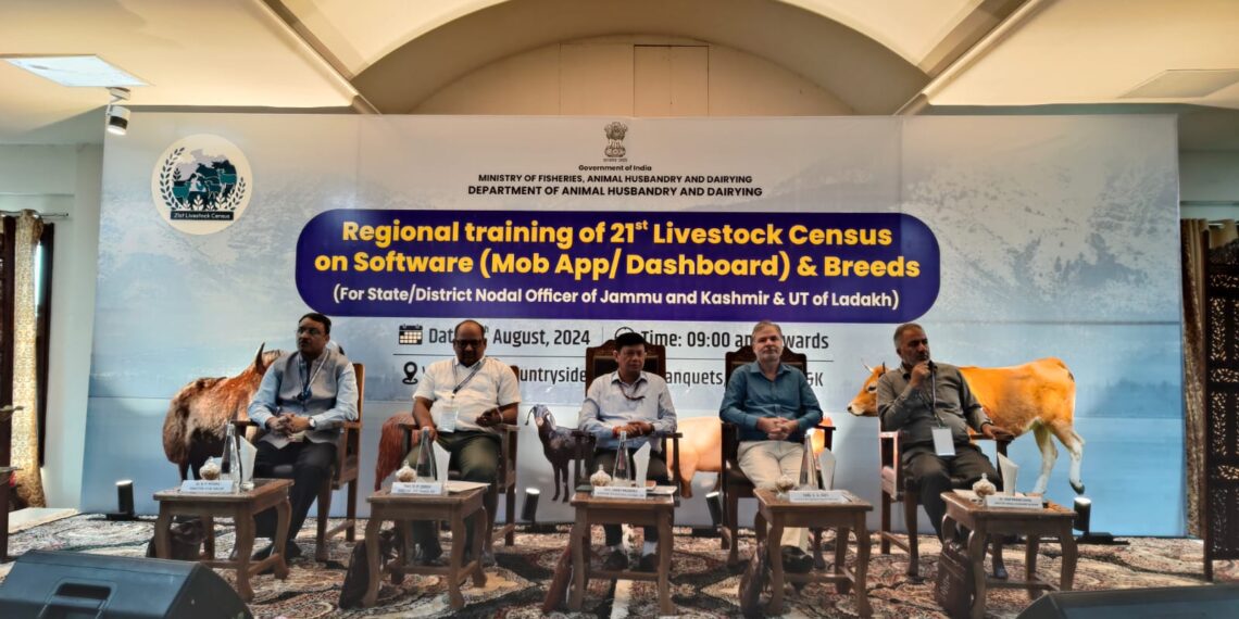 Department of Animal Husbandry & Dairying Conducts Regional Training of 21st Livestock Census on Software and Breeds to State and District Nodal Officers of Jammu & Kashmir and UT of Ladakh