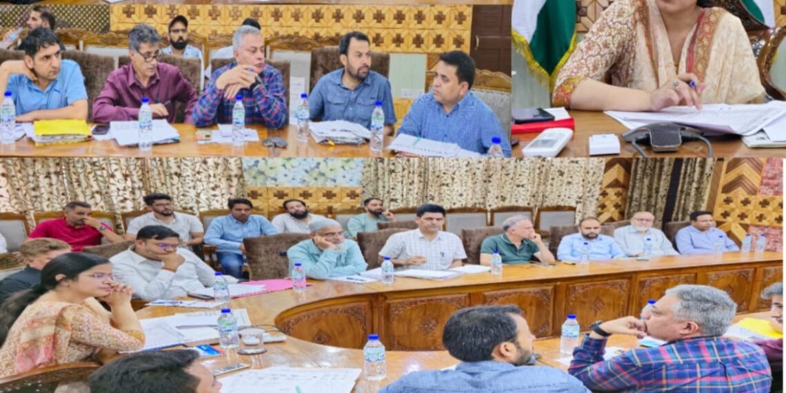 DDC Kupwara reviews scheme wise progress under Jal Jeevan Mission.