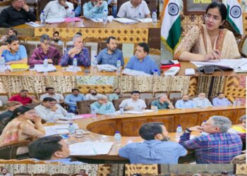 DDC Kupwara reviews scheme wise progress under Jal Jeevan Mission.
