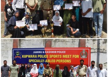 Police organizes sports event for specially abled persons in Kupwara; Volleyball tournament concludes