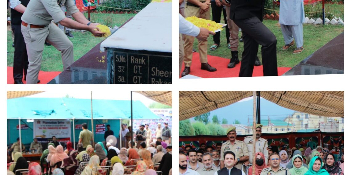 _In the loving memory of martyrs…_ Police organises plantation drive in Kulgam