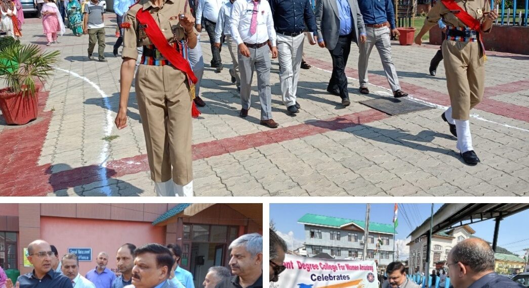 Alok Kumar visits Govt Degree College for Women in Anantnag