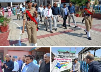 Alok Kumar visits Govt Degree College for Women in Anantnag