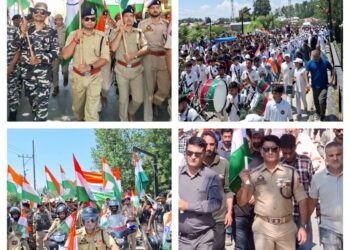 Police organises Tiranga rallies across the valley