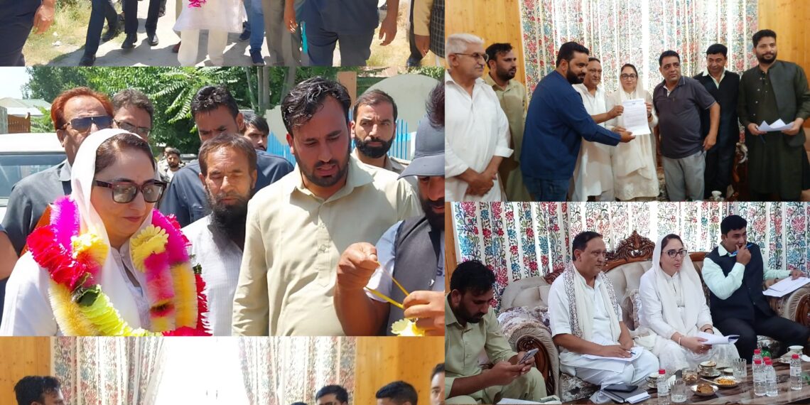 Dr Darakhshan chairs the Election Manifesto Convention of Bandipora District.