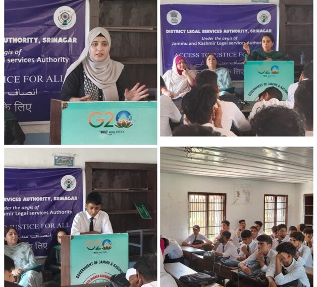 DLSA Srinagar organizes event to observe ‘International Youth Day’ at GBHSS Hazratbal