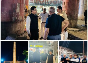 Late-Night Inspection by CEO, Srinagar Smart City Ltd. to Review Progress of ongoing Smart City Projects