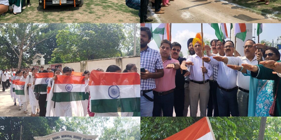 ‘Har Ghar Tiranga’ Patriotic fervor envelopes Kathua as mammoth citizenry turned up for events to mark ‘Har Ghar Tiranga’ celebrations