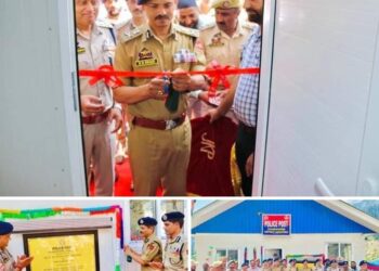 DGP J&K inaugurates Chandanwari Police Post; plants sapling to pay tribute to martyrs