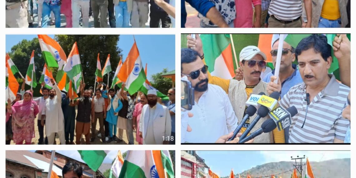 BJP unit in Ganderbal organized a Tiranga Rally