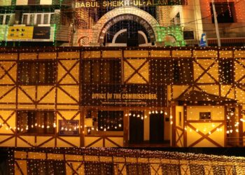 SMC illuminates Srinagar City in honour of Independence Day Celebrations