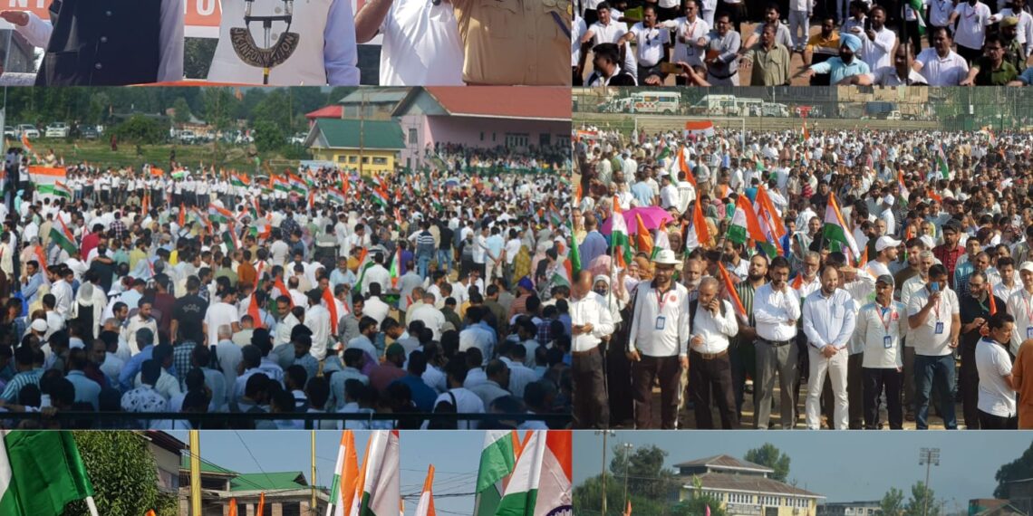 Har Ghar Tiranga Rally with massive participation held at Anantnag