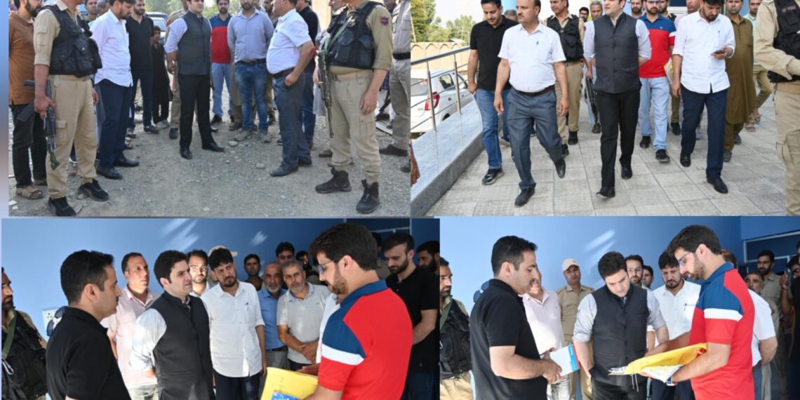 DC Kulgam visits Chawalgam, takes stock of pace & progress of 50 bedded Ayush Integrated Hospital