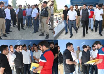 DC Kulgam visits Chawalgam, takes stock of pace & progress of 50 bedded Ayush Integrated Hospital