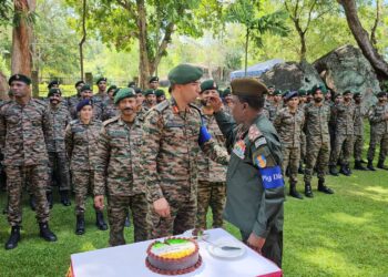 Indian Army contingent celebrates Indian Independence Day in JOINT EXERCISE MITRA SHAKTI;‘Har Ghar Tiranga’